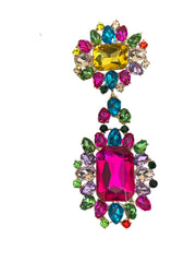 Big Diamond Dangle Earrings