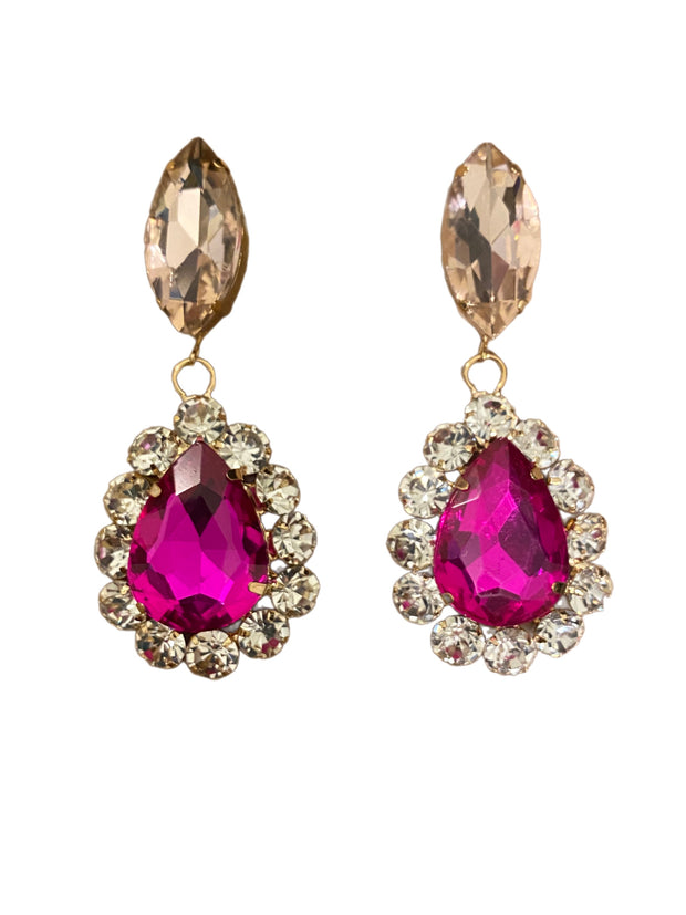 Teardrop Crystal Earrings