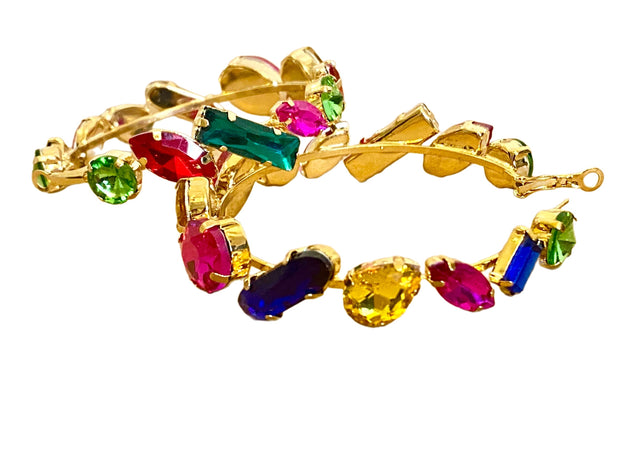 Rhinestone Hoop Earrings