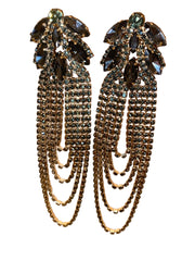 Claw Chain Long Tassel Earrings