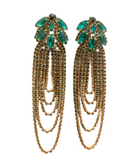Claw Chain Long Tassel Earrings
