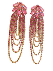 Claw Chain Long Tassel Earrings