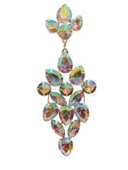 Rhinestone wedding drop earrings