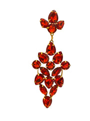 Rhinestone wedding drop earrings