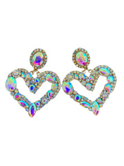 Heart shaped alloy inlaid