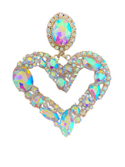 Heart shaped alloy inlaid