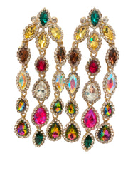 Gemstone Long Earrings