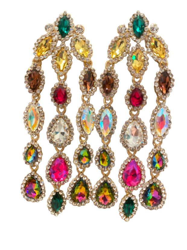 Gemstone Long Earrings