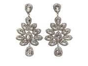 Rhinestone wedding earrings
