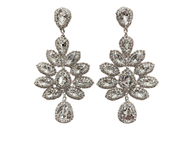 Rhinestone wedding earrings