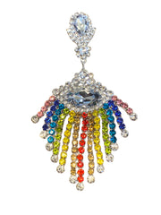 Long Tassel Rainbow Drop Earrings