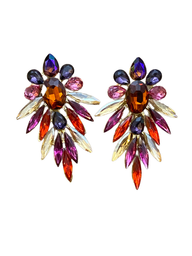 Multi-layer diamond Earrings