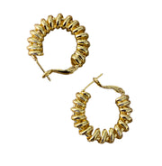 Gold Twisted Loop Hoop