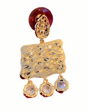 Hanging Gemstone Earrings