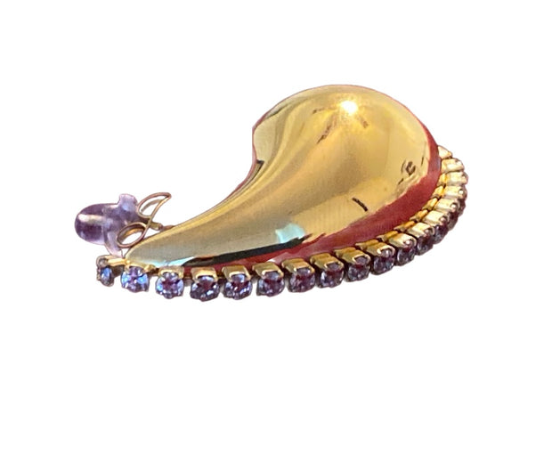 Curved Teardrop Shape Earrings